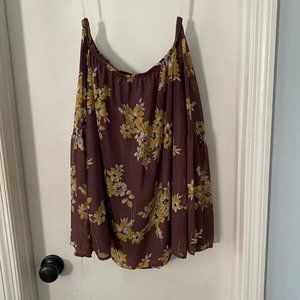 Off the Shoulder Purple Top